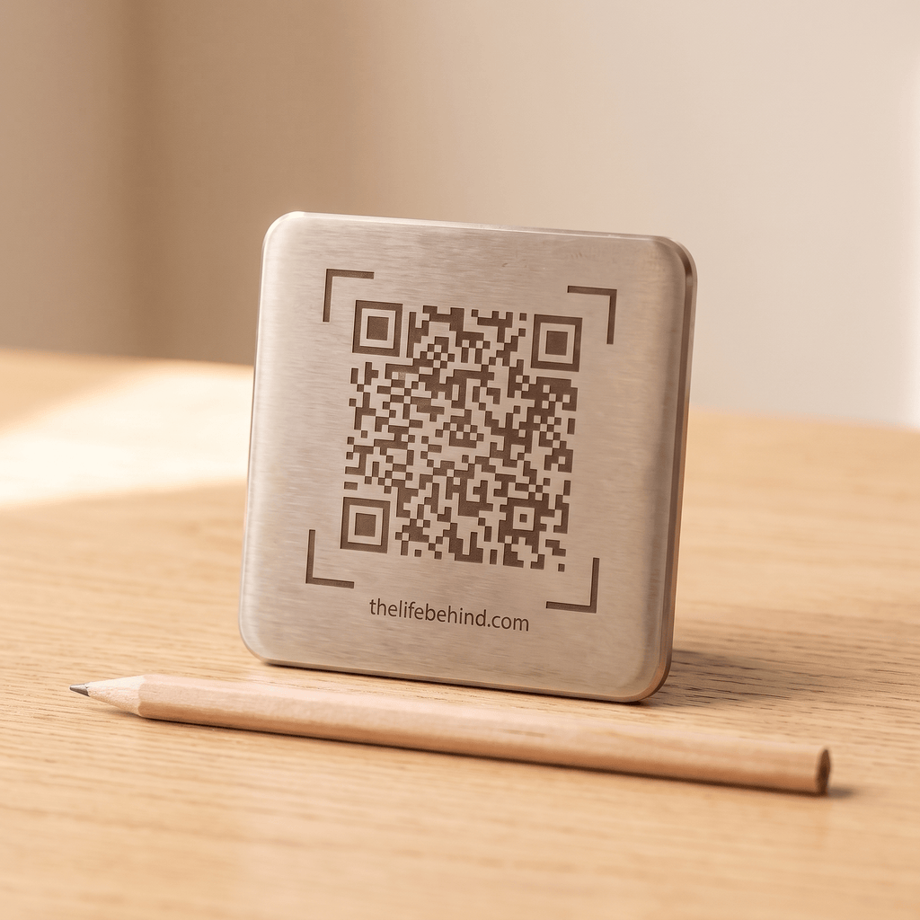 Memorial QR Code Plaque: Share The Life Behind The Name - The Life Behind