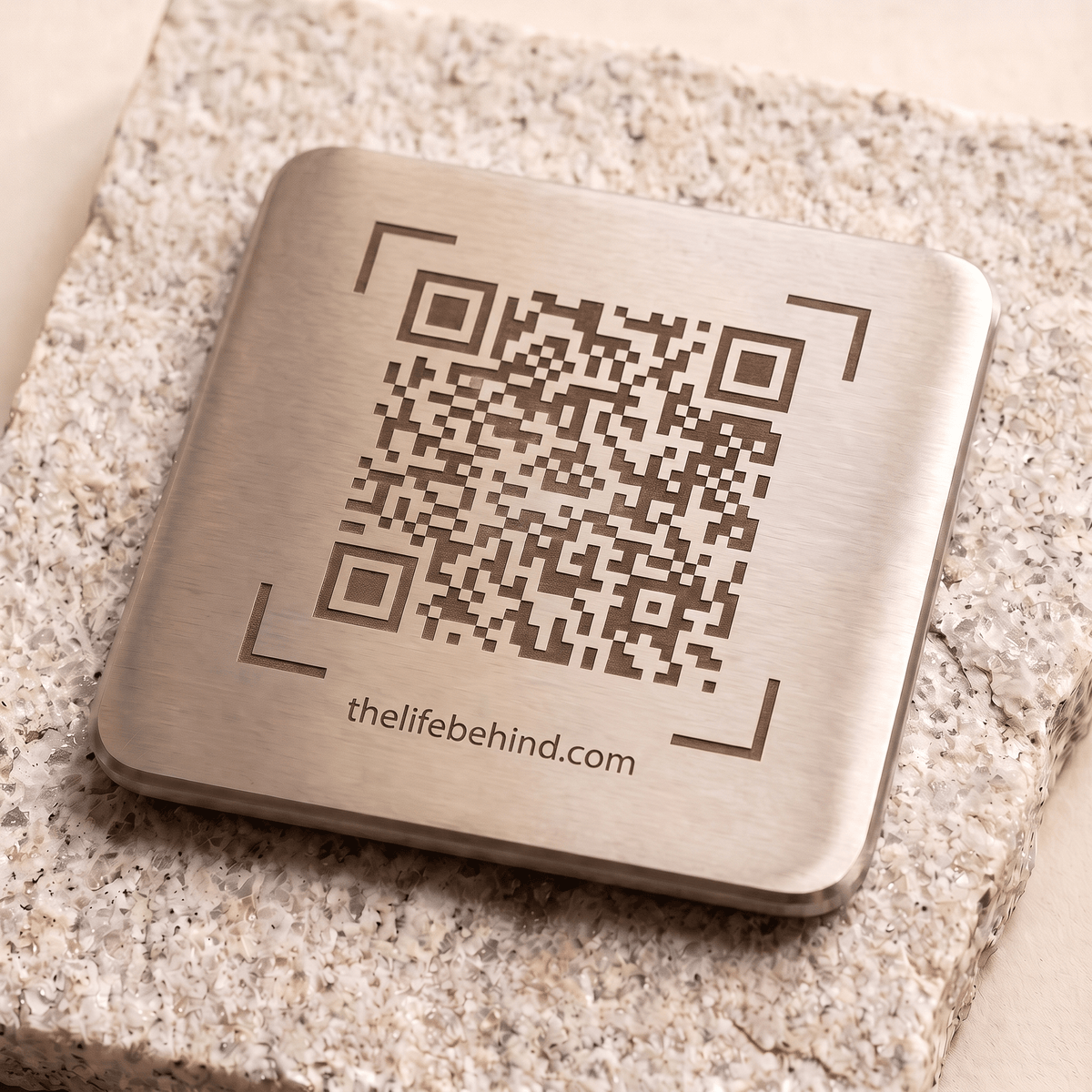 Memorial QR Code Plaque: Share The Life Behind The Name - The Life Behind