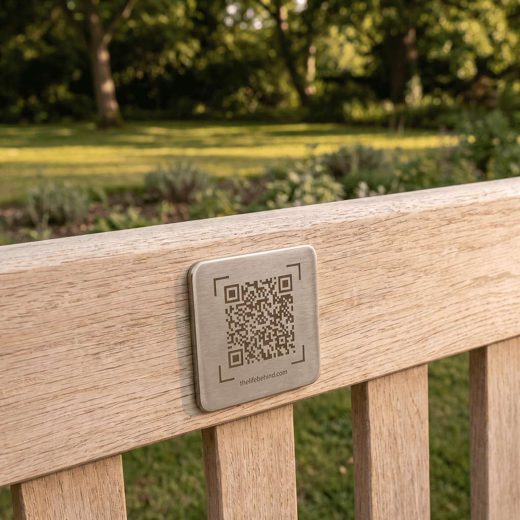 Memorial QR Code Plaque: Share The Life Behind The Name - The Life Behind