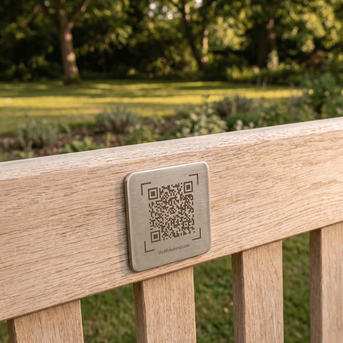 Memorial QR Code Plaque: Share The Life Behind The Name - The Life Behind