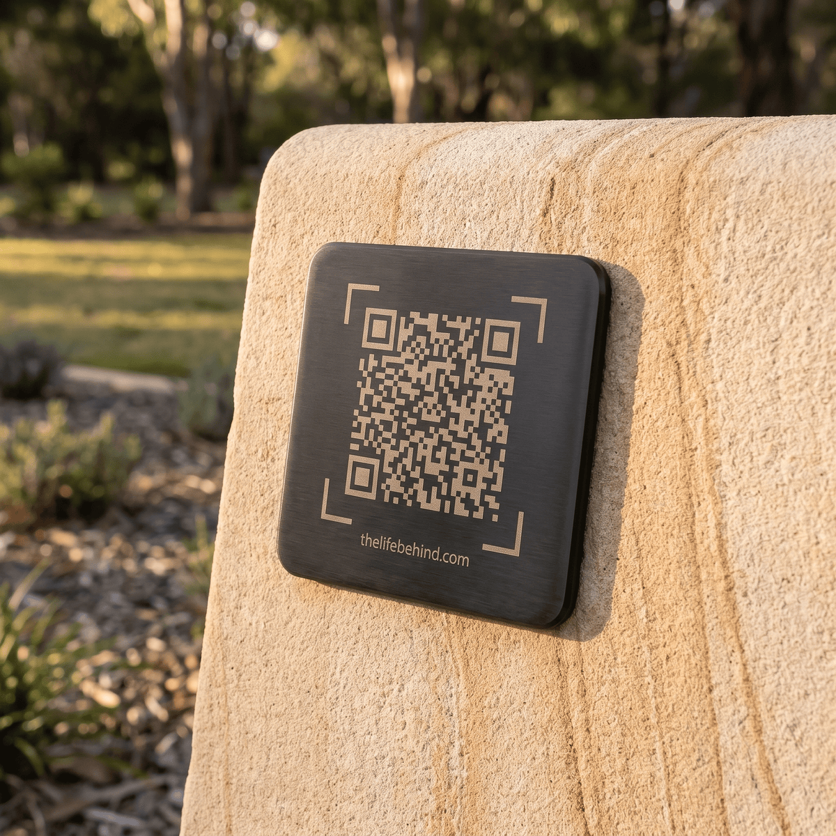 Memorial QR Code Plaque: Share The Life Behind The Name - The Life Behind