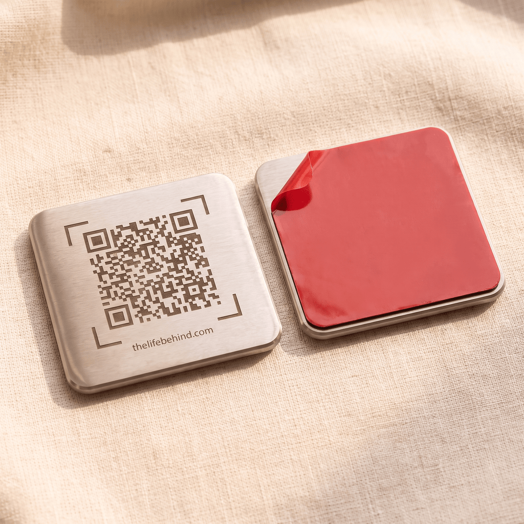 Memorial QR Code Plaque: Share The Life Behind The Name - The Life Behind