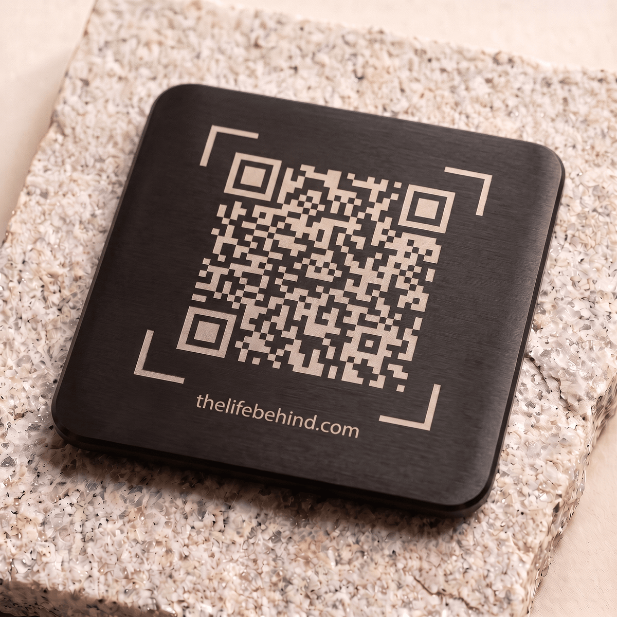 Memorial QR Code Plaque: Share The Life Behind The Name - The Life Behind