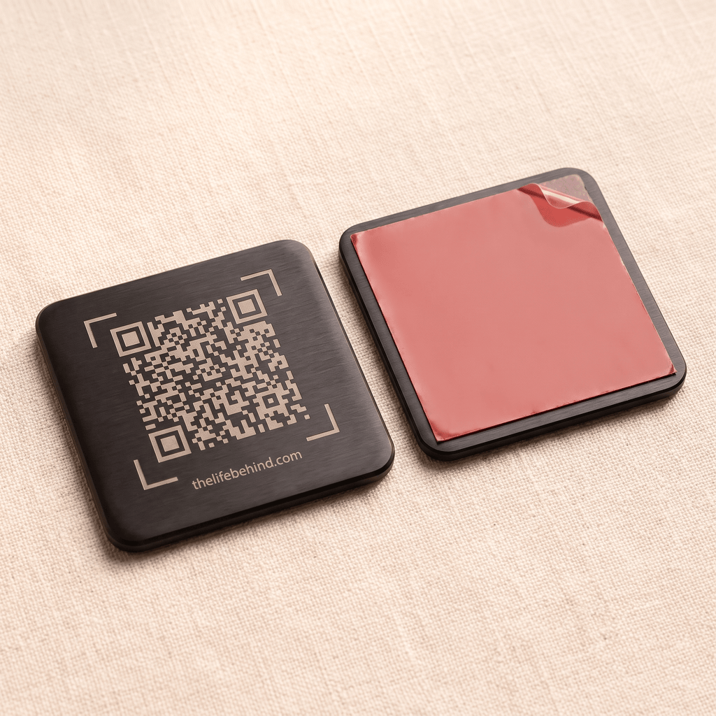 Memorial QR Code Plaque: Share The Life Behind The Name - The Life Behind