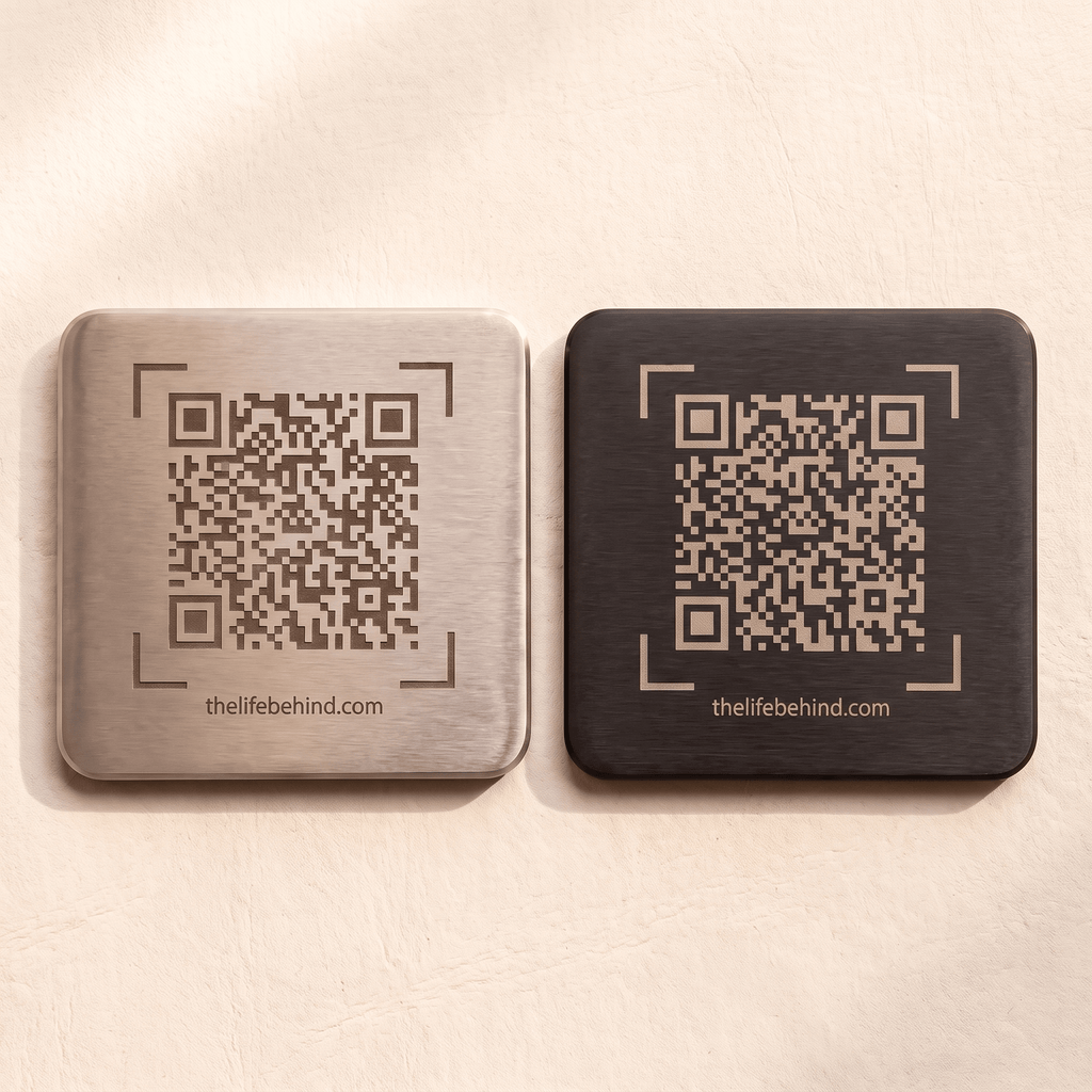 Memorial QR Code Plaque: Share The Life Behind The Name - The Life Behind