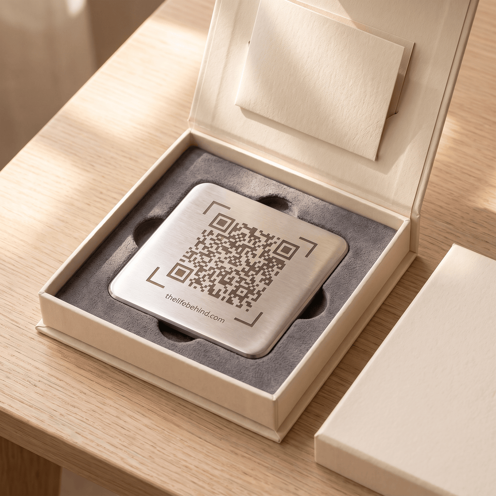 Memorial QR Code Plaque: Share The Life Behind The Name - The Life Behind